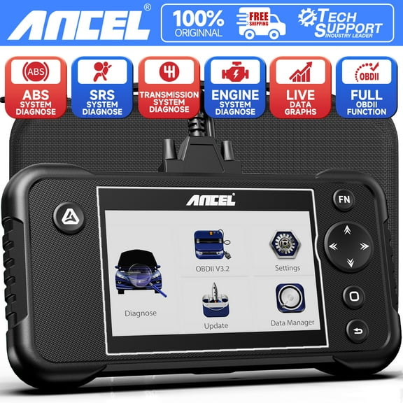 ANCEL FX3000 OBD2 Scanner Automotive Diagnostic Scan Tool Four System Car Scanner Oil EPB ABS Bleeding BMS SAS Reset Battery Test, Check Engine Light Code Reader Full OBD2 Functions for All Cars