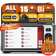 ANCEL FX6100 Bidirectional Scan Tool Full System OBD2 Scanner with 15+ Resets, ABS Bleeding, Injector Coding, FCA&CAN FD, AutoScan, WiFi Lifetime Free Updates, 24-hour Online Chat