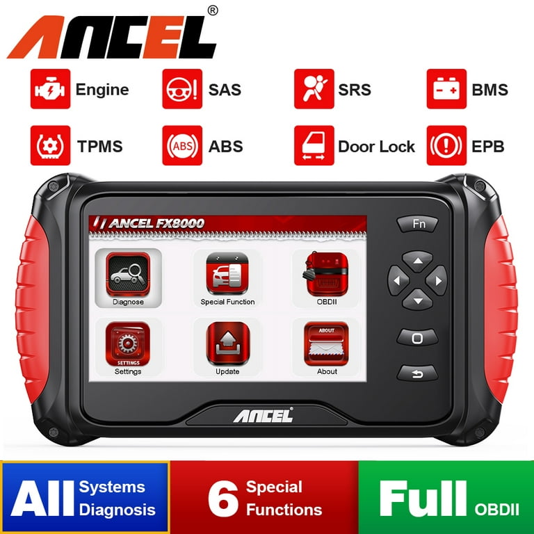 ANCEL FX8000 Automotive OBD2 Scanner Code Reader Car All System Oil EPB ABS  Diagnostic Scan Tool