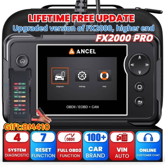 Open Box ANCEL Full OBD2 Diagnostic Tool w/ Gift:BM410