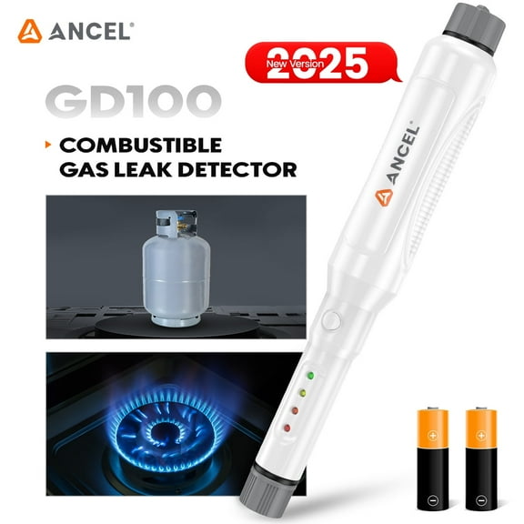 ANCEL GD100 Natural Gas Detector, Handheld Sensitive Natural Gas Detector for Methane Propane Butane