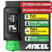 ANCEL Heavy Duty Truck Scanner Bluetooth, All System Diesel Truck Diagnostic Tool with D-P-F Regen for Cummins&Caterpillar, Diesel Truck Scan Tool HDOBD Truck Car Code Reader, Lifetime Free Update