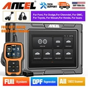 ANCEL HD3500 Pickup Scanner 24V Truck Scanner Bidirectional Service Reset, All Systems Diesel OBD Diagnostic Tool Light Truck & Car 2 in 1 Code Reader,with AD410 OBD2 Scanner, Turn off Engine Light