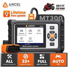 ANCEL MT300 For BMW Motorcycle All System Scanner Diagnostic Code Reader with 30+ Special Functions, Lifetime Free Update