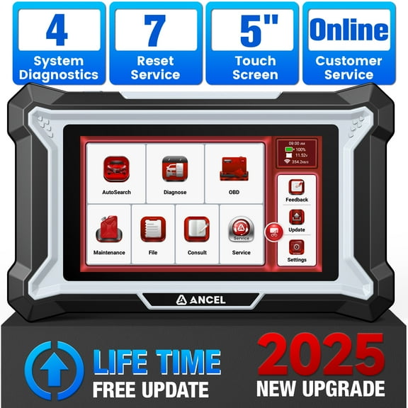 ANCEL OBD2 Car Scanner Bidirectional Car Diagnostic Tool, Transmission Check Engine Code Reader with 7 Resets, WiFi Free Update