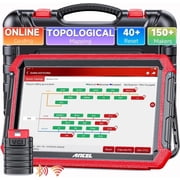 ANCEL OBD2 Scanner Bidirectional Diagnostic Scan Tool, All System Diagnostic Tool Automotive Diagnostic Scanner with Topology Mapping, 40+ Services, ECU Co-ding, FCA Autoauth, 2 Years Free Update