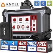 ANCEL DS100 OBD2 Scanner Car Diagnostic Tool with 10 Resets, Oil/Brake/EPB/BMS/SAS Reset, Gear Learning, Check Engine ABS SRS Transmission Code Reader, Lifetime