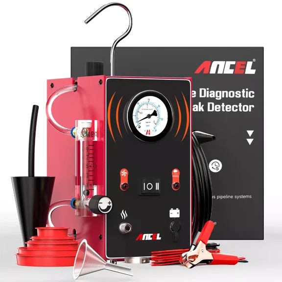 ANCEL S300 Smoke Machine Automotive Built in Air Pump, EVAP Smoke Machine Leak Tester with Pressure Gauge Flow Meter, Odorless Automotive Smoke Machine Leak Detector, Vacuum Smoke Tester Automotive