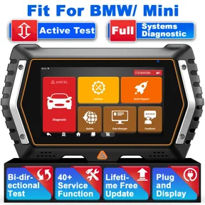 ANCEL V3 Elite Bidirectional OBD2 Scanner with ECU Cod-ing, OE-Level Full System Diagnostic Code Reader with 40+ Reset Service, Lifetime Free Update online for BMW Vehicles