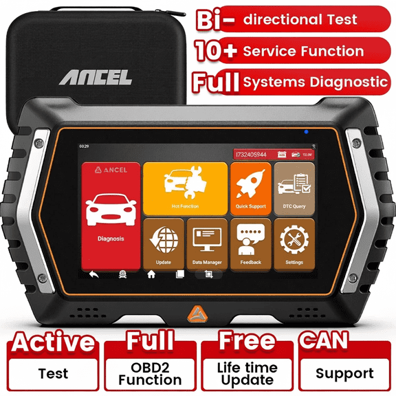 ANCEL V3 PRO Bi-directional OBD2 Scanner Car Diagnostic Tool with 10 Resets, ABS EPB TPMS Oil Reset, Active Test, CAN Protocol Support, All System Scan Tool Car Code Reader, Lifetime Free Update