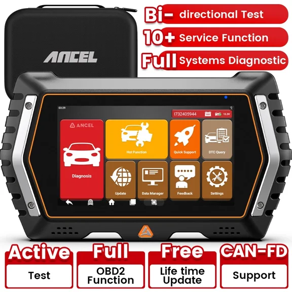 ANCEL V3 PRO Bi-directional OBD2 Scanner Car Diagnostic Tool with 10 Resets, ABS EPB TPMS Oil Reset, Active Test, CAN-FD, All System Scan Tool Car Code Reader, Lifetime Free Update