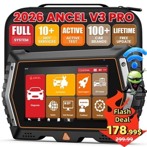 ANCEL V3 PRO OBD2 Scanner Bidirectional & Active Test Car Diagnostic Tool, Full System Scan Tool Code Reader with 10 Resets, WI-FI Lifetime Free Update