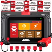 ANCEL V5 HD Heavy Duty Truck Scanner, Bidirectional Diesel Diagnostic Scan Tool, 40+ Resets Full System Car Diagnostic Tool ABS SRS DPF Regen for Truck & Commercial Vehicle