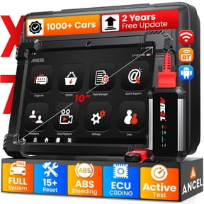 ANCEL X7 OBD2 Scanner Bluetooth Bidirectional Scan Tool Full System Car Diagnostic Tool with 15 Resets, ECU Co-ding for VW Audi, Active Test, ABS Bleeding, TPMS/SAS/EPB/Oil Reset, 2 Years Free Update