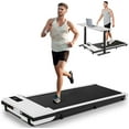 thumbnail image 1 of ANCHEER Walking Pad, 2 in 1 Under Desk Treadmill with Remote Control、LED Display, 300 lbs Portable Treadmill for Home/Office (White), 1 of 7