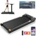 thumbnail image 1 of Walking Pad 2.5HP Brushless Motor 300lbs Weight Capacity,Portable Under Desk Treadmill with App Remote Control,Low-Noise Desk Treadmill in LED Display,Installation-Free, 1 of 8