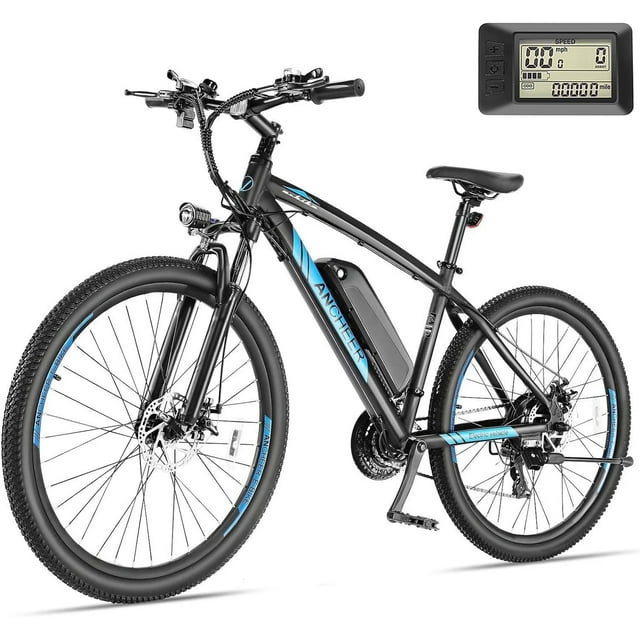 ANCHEER 500W Electric Bike for Adults 27.5" Electric Mountain Bike 3 Hours Fast Charge, Ebike for Adults with 48V 10.4Ah Removable Battery, Electric Bicycles LCD Display UL2849
