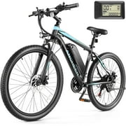 ANCHEER Electric Bike ,26" Electric Bike for Adults Electric Bicycles, 500W Electric Mountain Bike, 48V Commuter Ebike 48V Battery Ebike UL 2849, Lockable Suspension Fork, Shimano 21 Speed