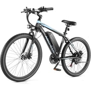 ANCHEER Electric Bike for Adults ,26" 500W Electric Mountain Bike, Commuter Ebike with 48V 7.8Ah Battery UL2849 Certified, Max 19.8Mph，Lockable Suspension Fork,