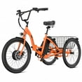 thumbnail image 1 of ANCHEER Electric Tricycle for Adults,24" Folding Electric Trike,3 Wheels Electric Bicycle Bikes,350W Step-Thru Etrike with 48V/499Wh Removable Battery,15.5MPH & 55Miles Electric Bike UL2849, 1 of 13