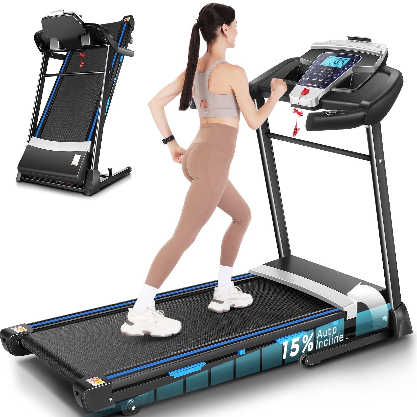 Treadmill with power incline for sale shop