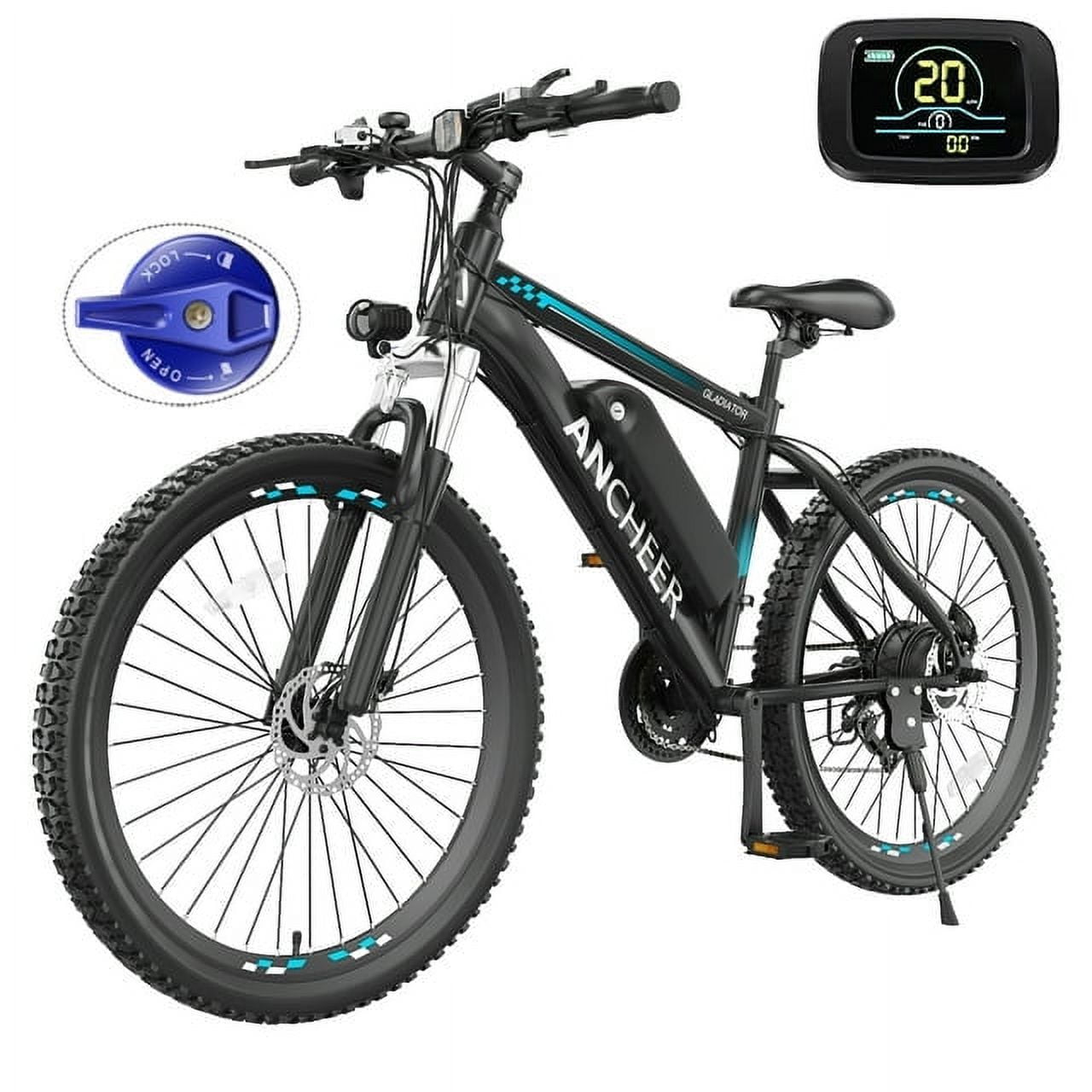 ANCHEER Gladiator 500W 26" Electric Bike for Adults, Electric Mountain