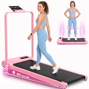 3-in-1 Walking Pad with 8% Incline & Vibration, 2.5HP Under Desk Treadmill for Home Office, 300 lbs Capacity Portable Treadmill with Handlebar, Installation-Free & Space-Saving