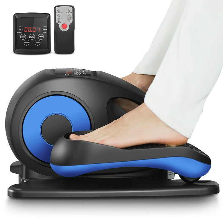 ANCHEER Electric Under Desk Elliptical Seated Pedal Exerciser with LCD Display Remote Walmart