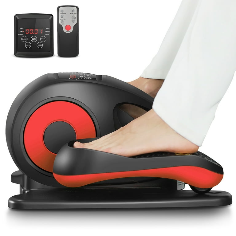 ANCHEER Electric Under Desk Elliptical Seated Pedal Exerciser with LCD Remote Home Office Leg Trainer Walmart