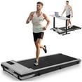 thumbnail image 1 of ANCHEER Walking Pad, 2 in 1 Under Desk Treadmill with Remote Control、LED Display, 300 lbs Portable Treadmill for Home/Office (Gray), 1 of 7