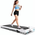 thumbnail image 1 of ANCHEER Walking Pad, 2 in 1 Under Desk Treadmill with Remote Control、LED Display, 300 lbs Portable Treadmill for Home/Office (Gray), 1 of 6