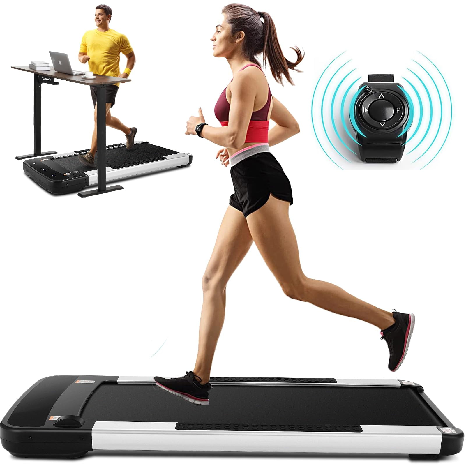 ANCHEER Walking Pad Under Desk Treadmill with Remote Control