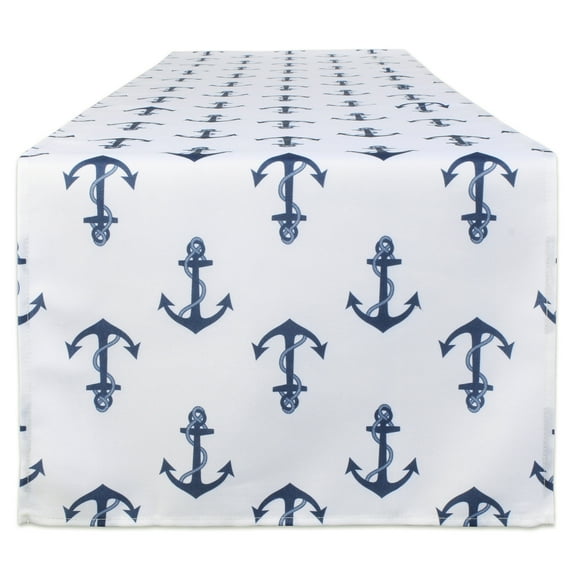 DII Anchors Print Outdoor Table Runner 14x72