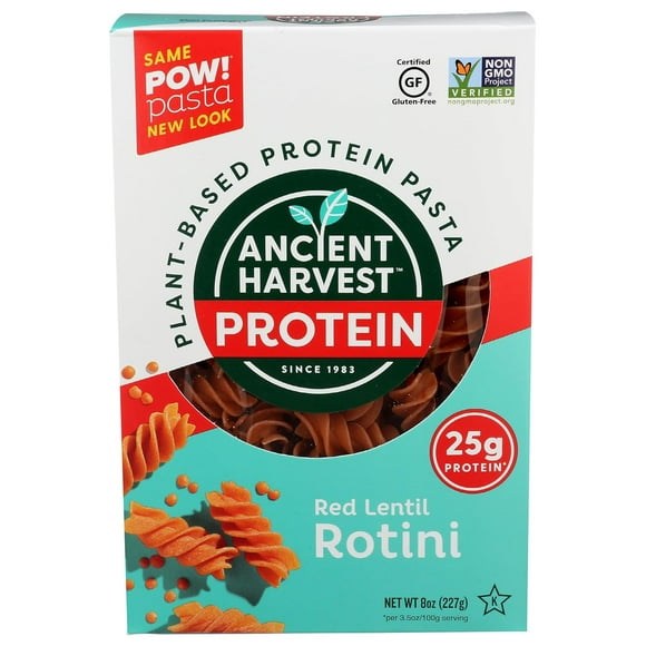 ANCIENT HARVEST Pasta Rotini Red Lentil, 8 oz