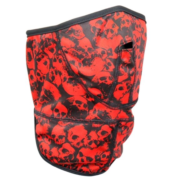 Ancient Skulls Face Wrap, Adjustable Neck Warmer, OSFM