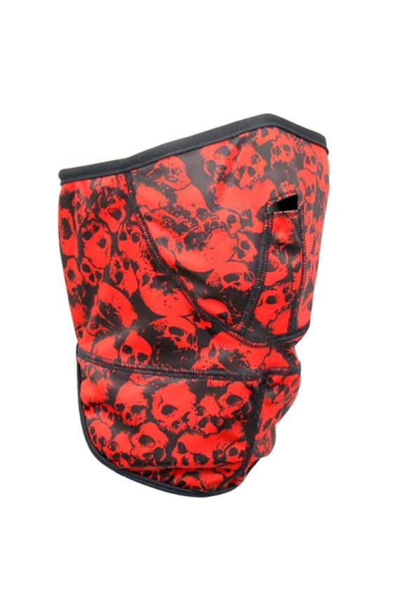 Ancient Skulls Face Wrap, Adjustable Neck Warmer, OSFM
