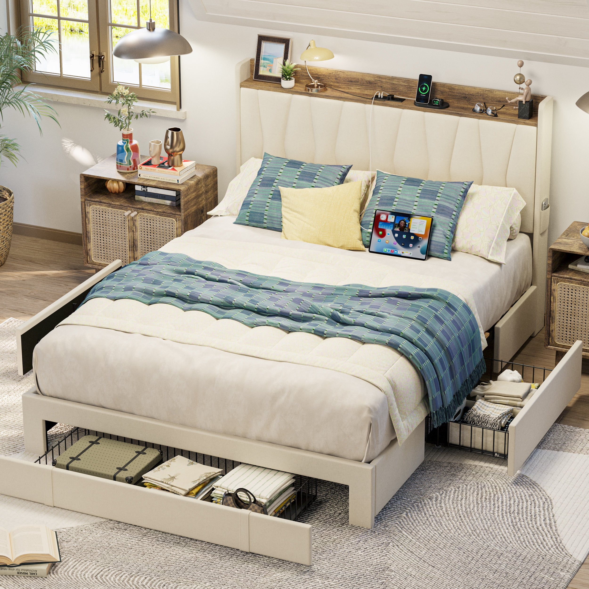 Full size bed frame with headboard dimensions at cathy remington blog