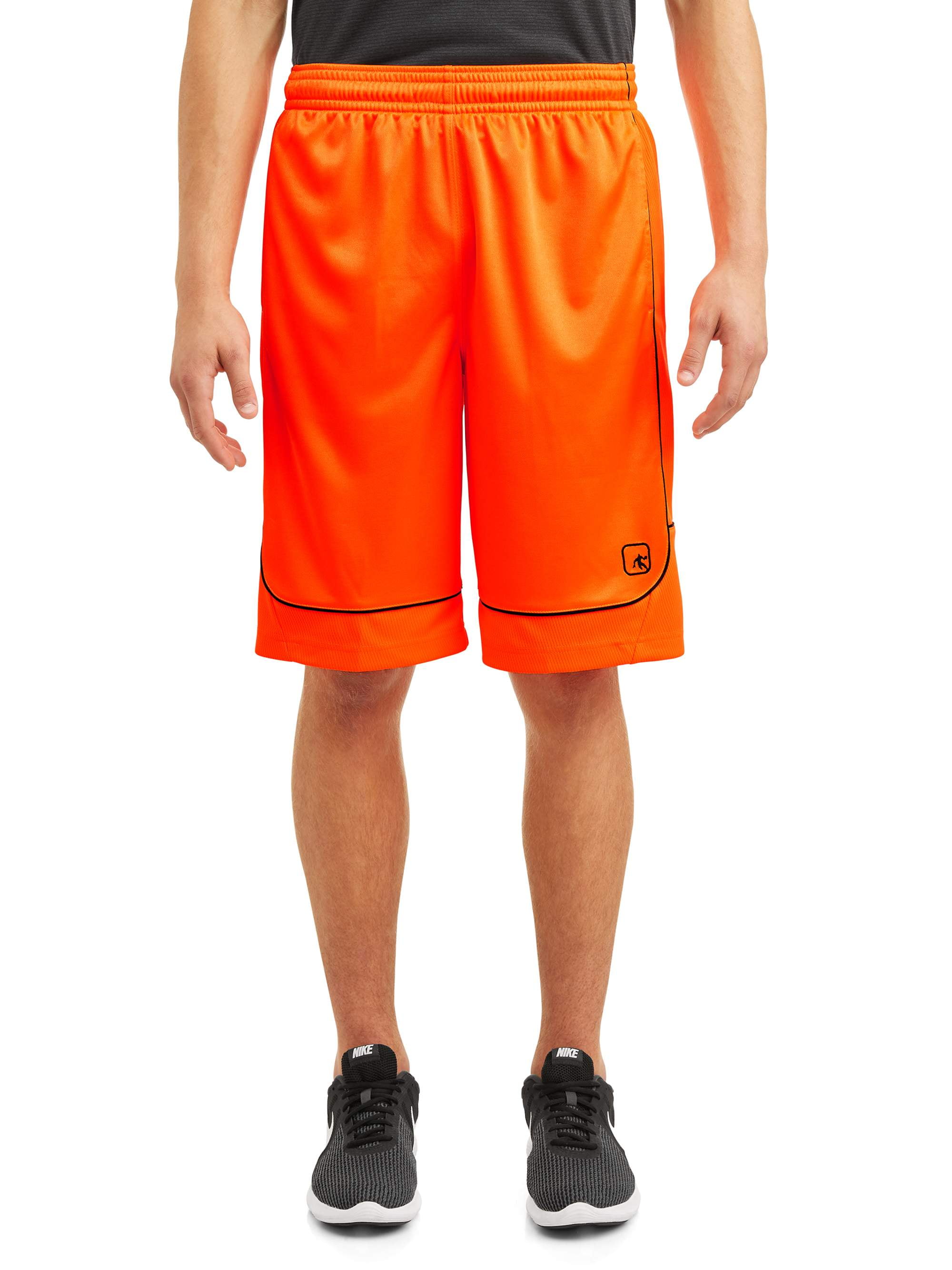 AND1 Men's All Courts Basketball Shorts Polyester Dazzle Fabric