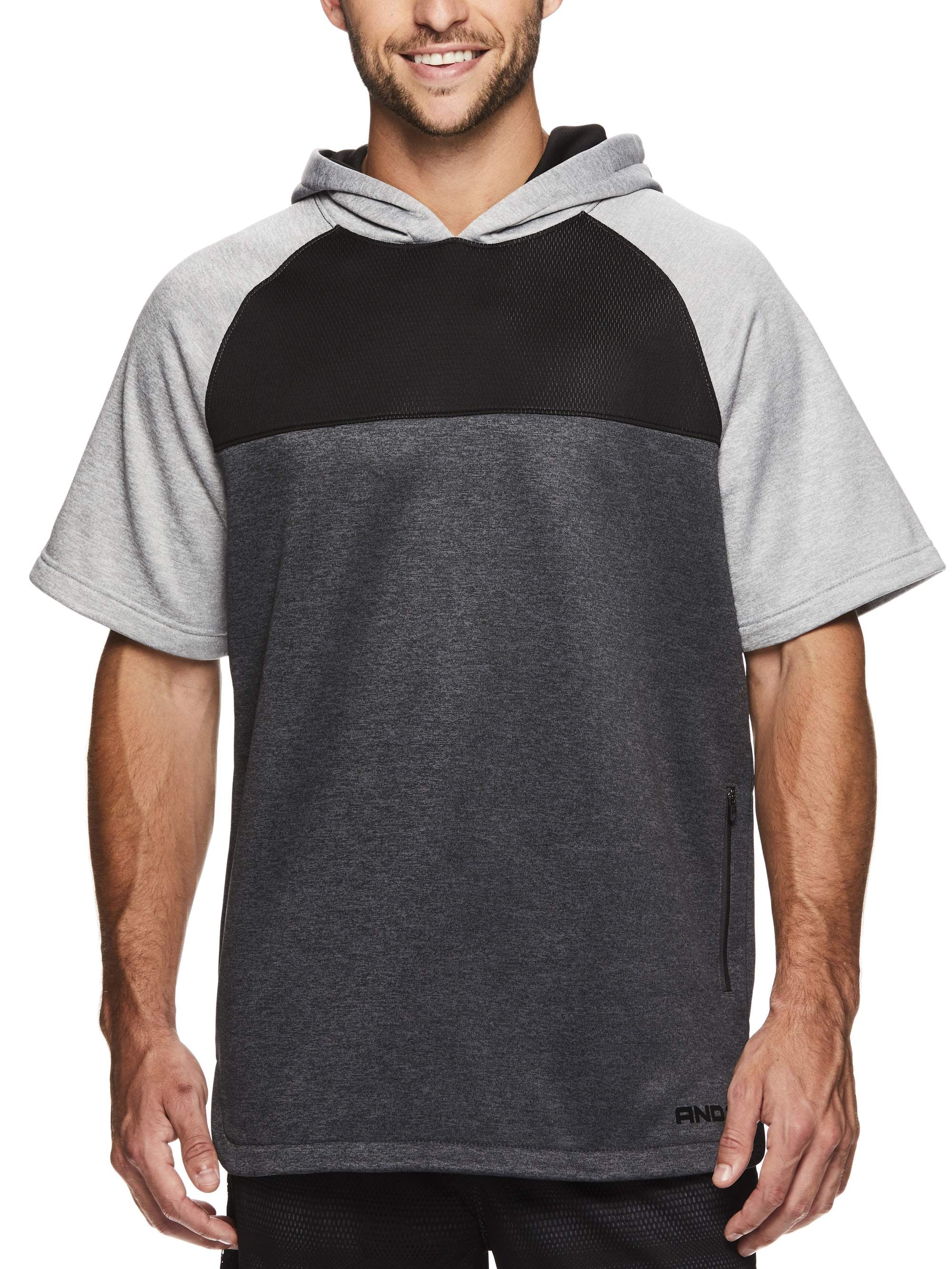 AND1 Big Men's Fleece Short Sleeve Hoodie