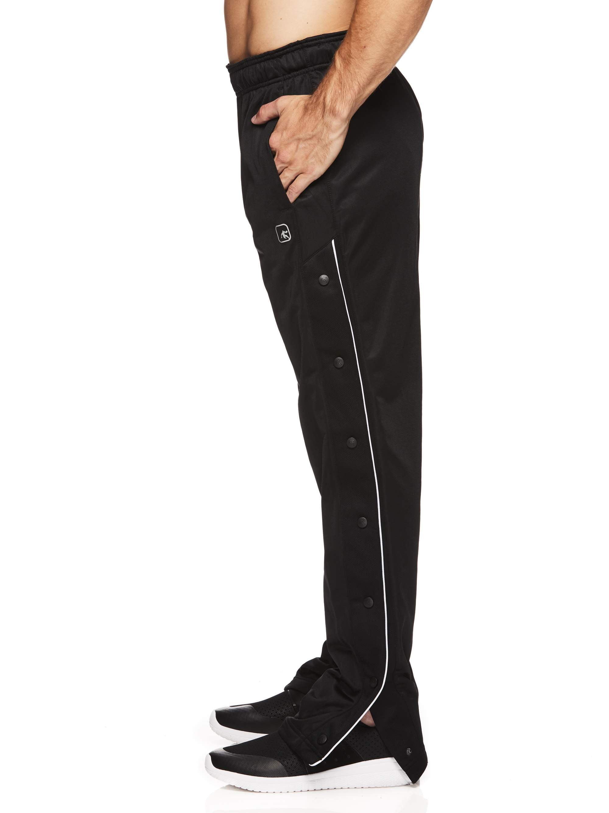 AND1 Big Men's Triple Threat Fleece Tear Away Basketball Pants