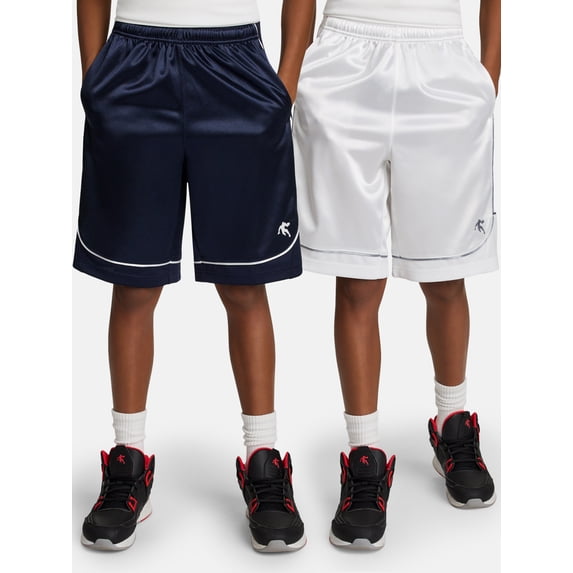 AND1 Boy's All Court 2-Pack Basketball Short, Sizes 4-18