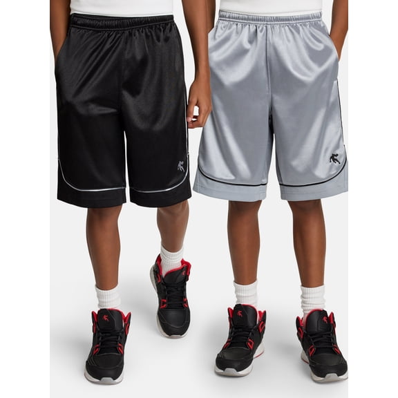 AND1 Boy's All Court 2-Pack Basketball Short, Sizes 4-18
