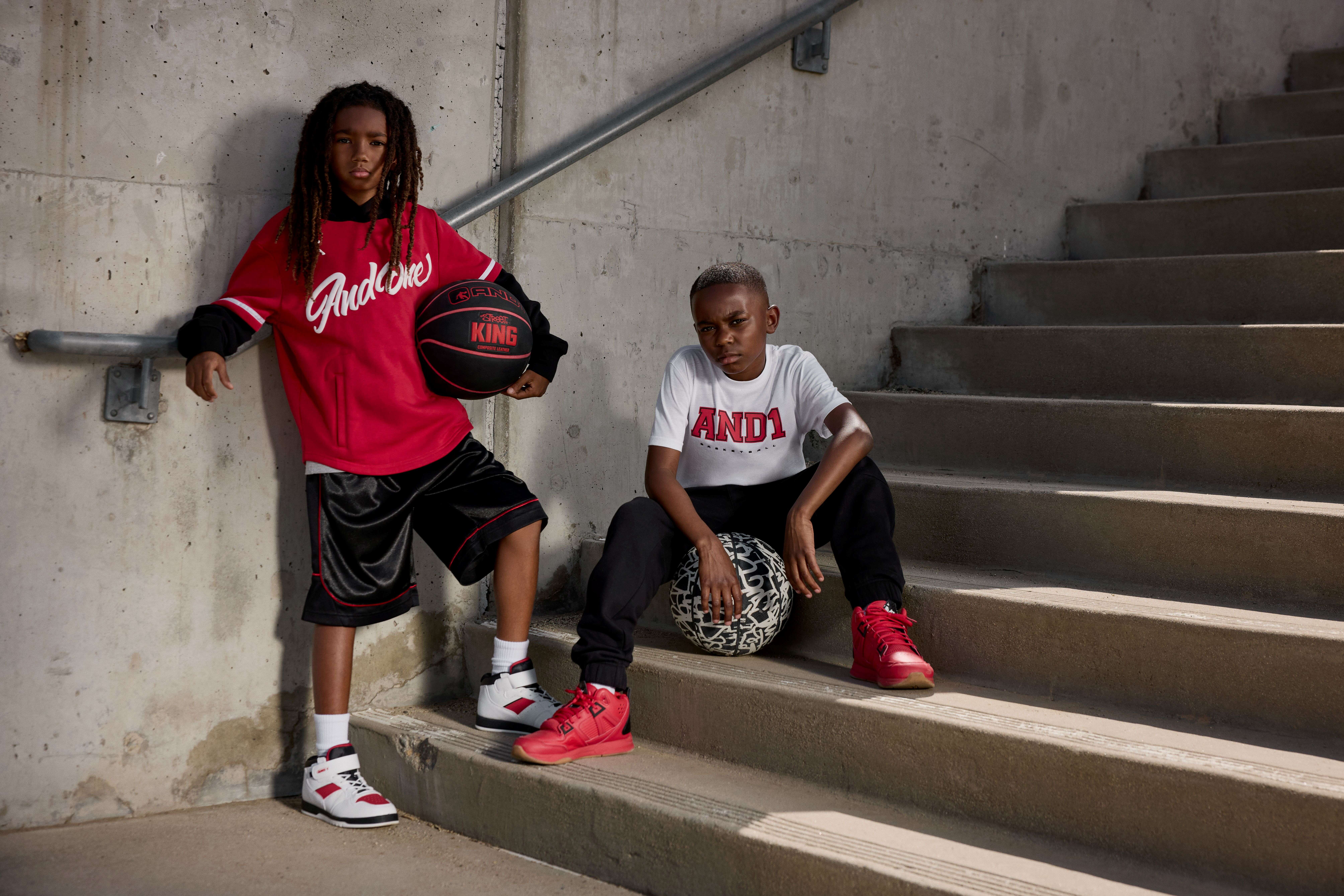 AND1 Boy's All Court Basketball Athletic Shorts, Sizes 4-18