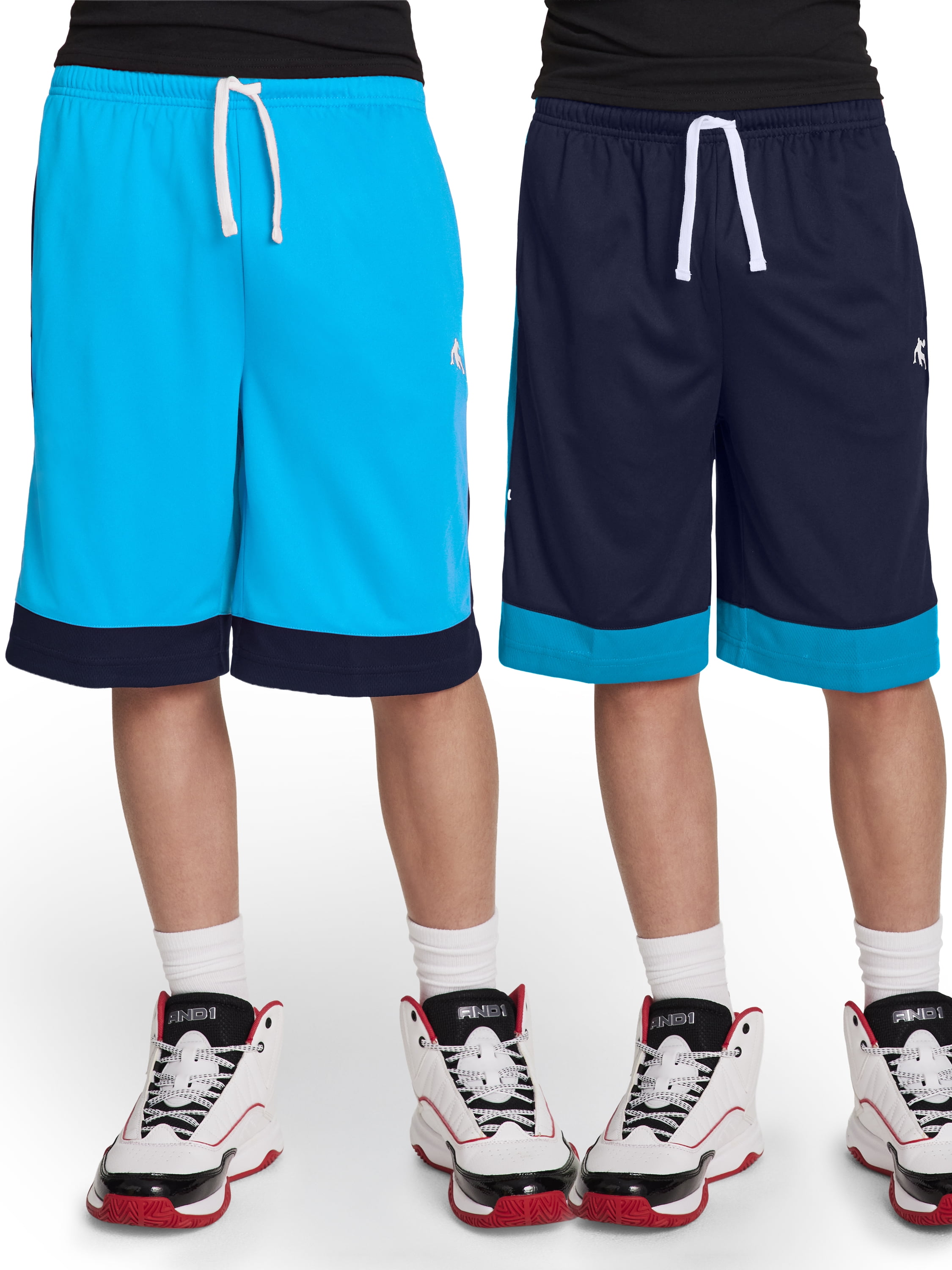 AND1 Boy's Athletic 2-Pack Basketball Short, Sizes 4-18