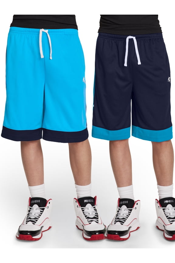 Boy's Athletic 2-Pack Basketball Short, Sizes 4-18