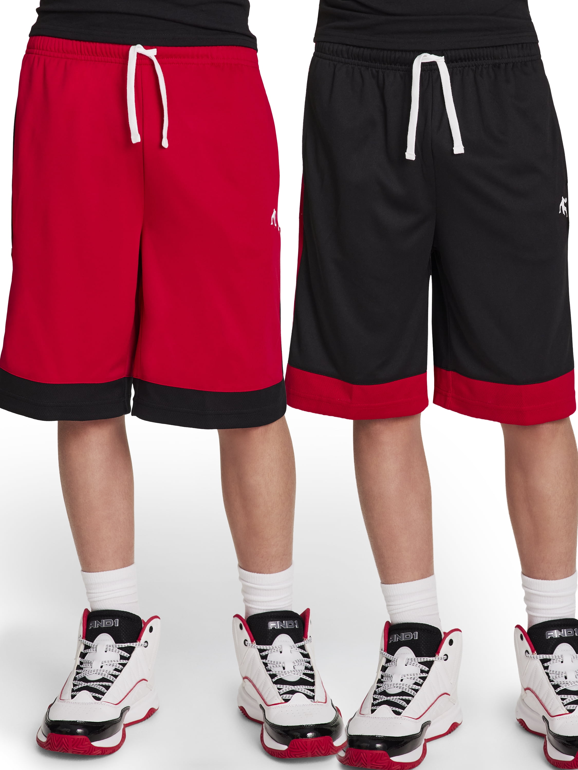 AND1 Boy's Athletic 2-Pack Basketball Short, Sizes 4-18