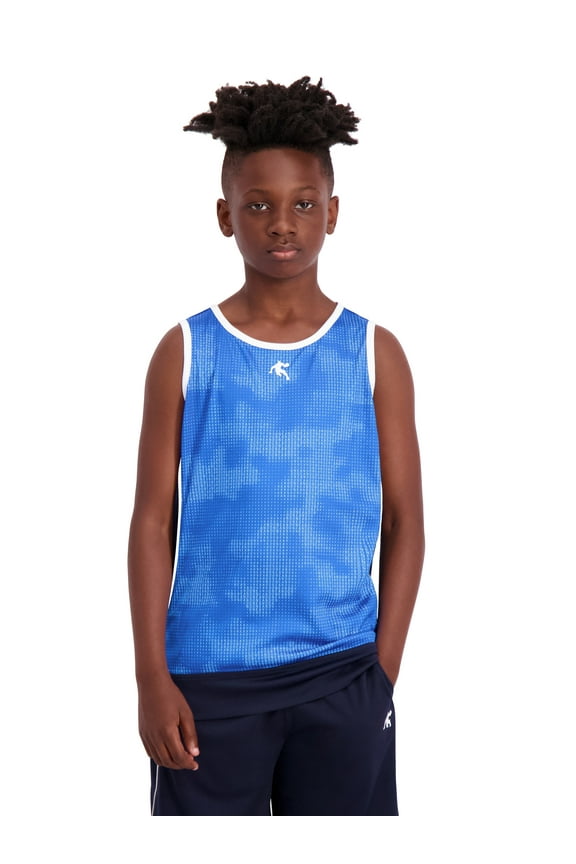 Boy's Athletic Baseline Basketball Tank Top, Sizes 4-18