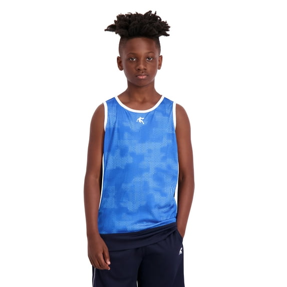 AND1 Boy's Athletic Baseline Basketball Tank Top, Sizes 4-18