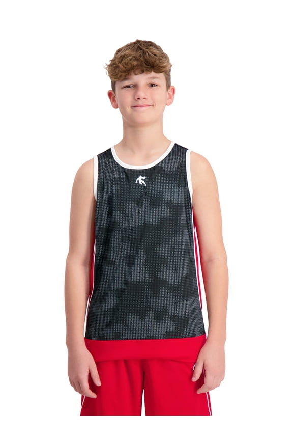 Boy's Athletic Baseline Basketball Tank Top, Sizes 4-18
