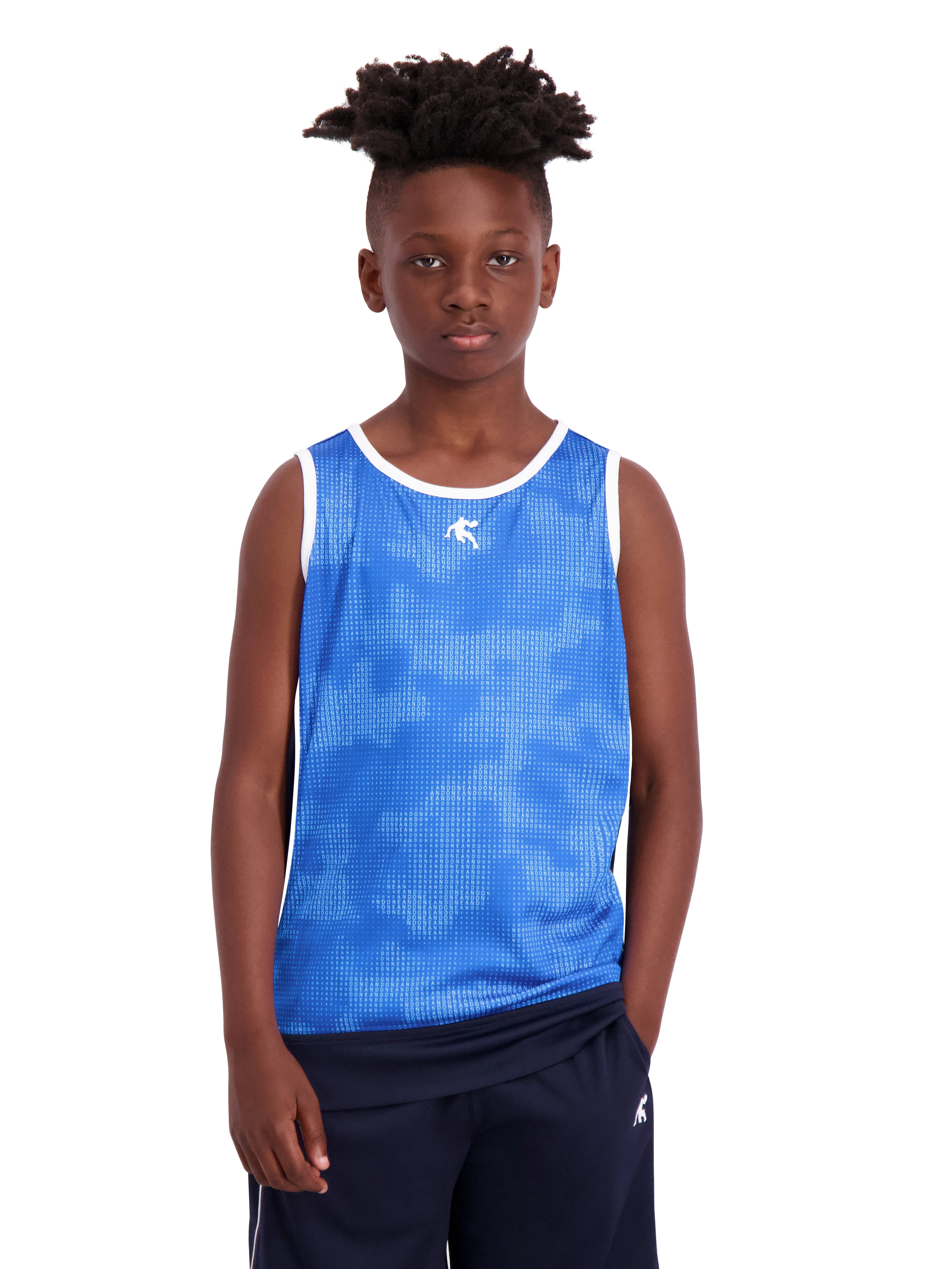 Boy's Athletic Baseline Basketball Tank Top, Sizes 4-18